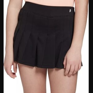 NWT Girls Prince Black Athletic Skort with Pleats